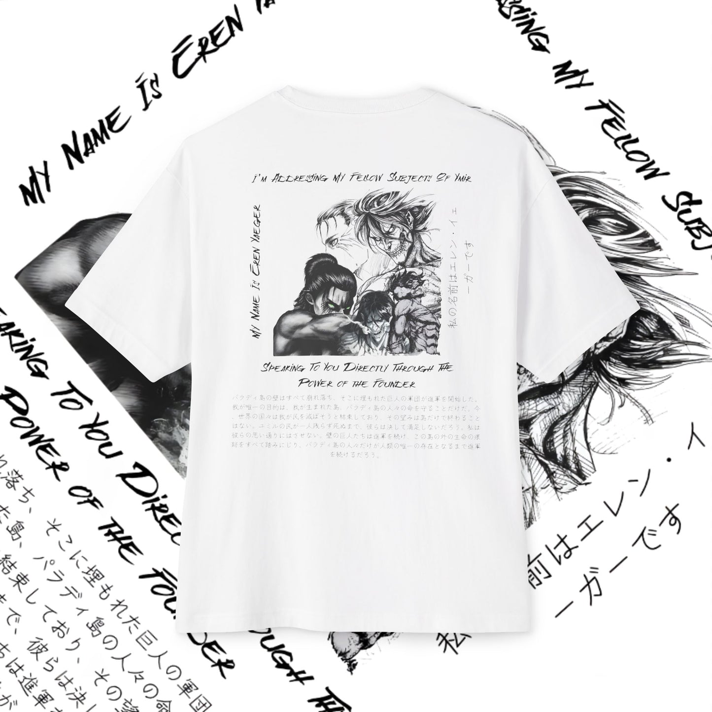 Eren Yeager Design Anime Graphic Tee