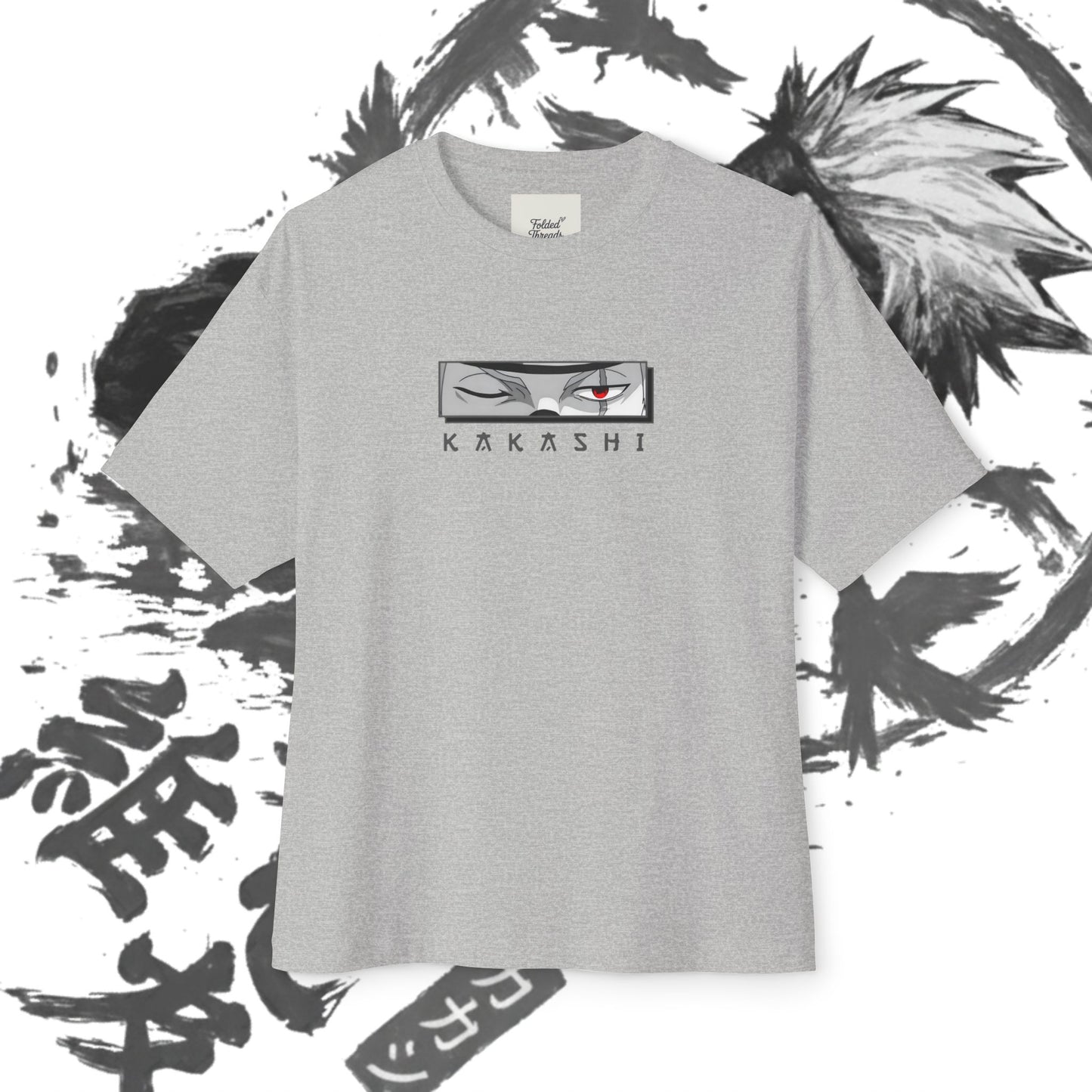 Kakashi Oversized Tee, Anime Fan Shirt, Kawaii Graphic Tee, Unisex Casual Wear, Gift for Otaku, Comfortable Everyday Outfit