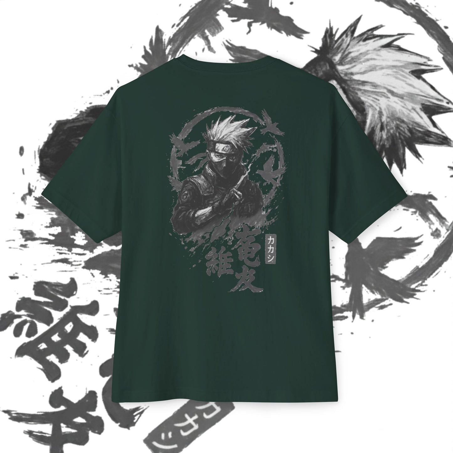 Kakashi Oversized Tee, Anime Fan Shirt, Kawaii Graphic Tee, Unisex Casual Wear, Gift for Otaku, Comfortable Everyday Outfit