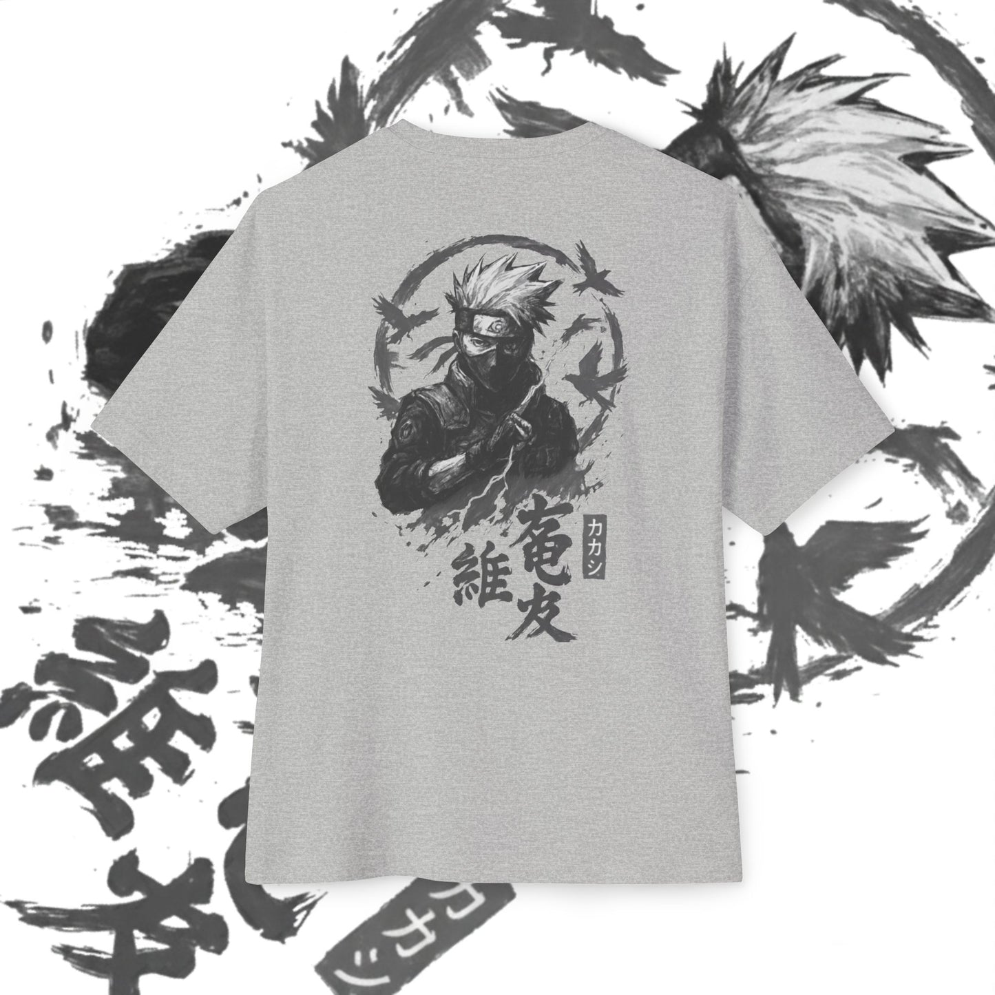 Kakashi Oversized Tee, Anime Fan Shirt, Kawaii Graphic Tee, Unisex Casual Wear, Gift for Otaku, Comfortable Everyday Outfit