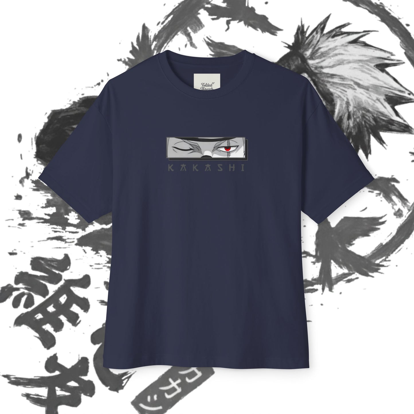 Kakashi Oversized Tee, Anime Fan Shirt, Kawaii Graphic Tee, Unisex Casual Wear, Gift for Otaku, Comfortable Everyday Outfit