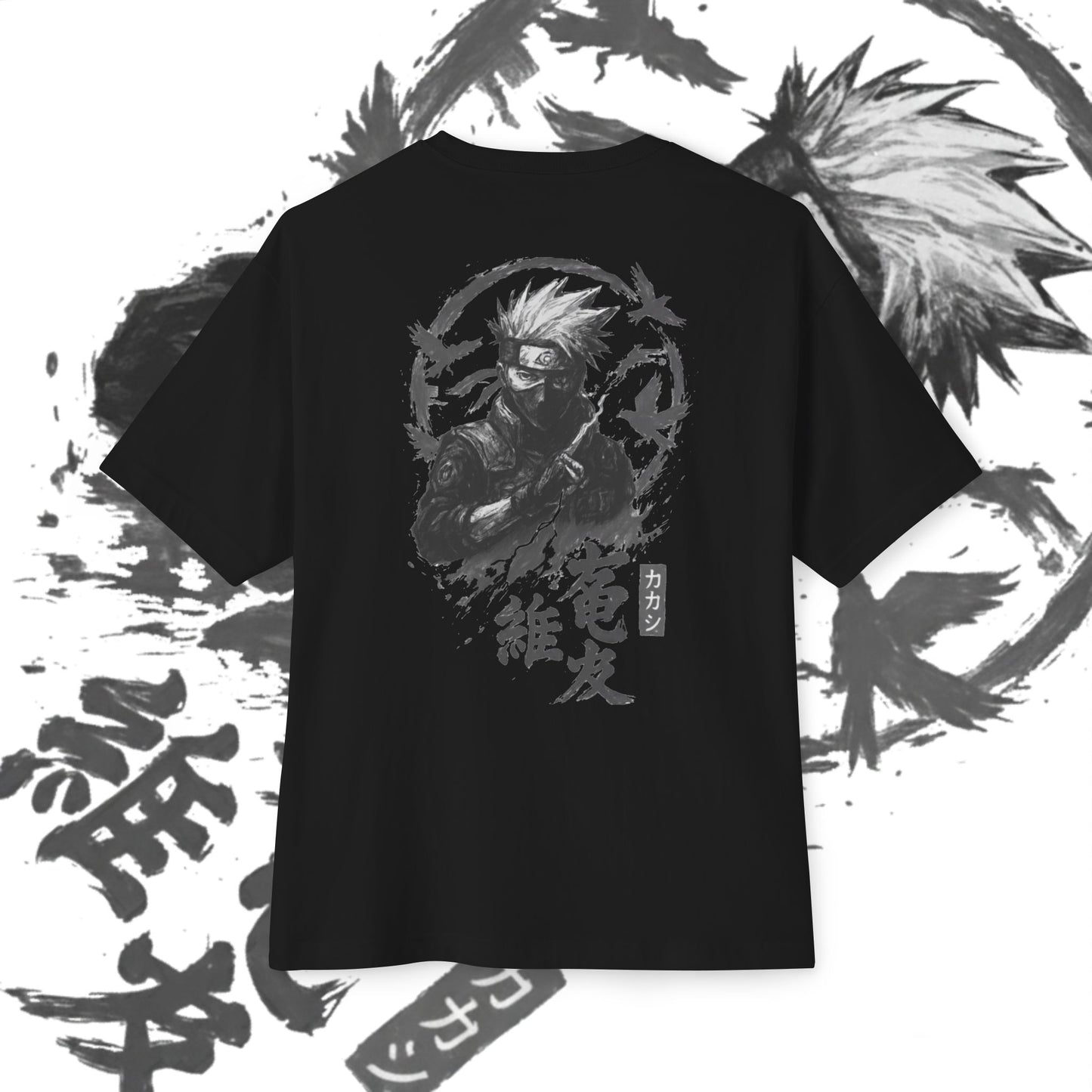 Kakashi Oversized Tee, Anime Fan Shirt, Kawaii Graphic Tee, Unisex Casual Wear, Gift for Otaku, Comfortable Everyday Outfit