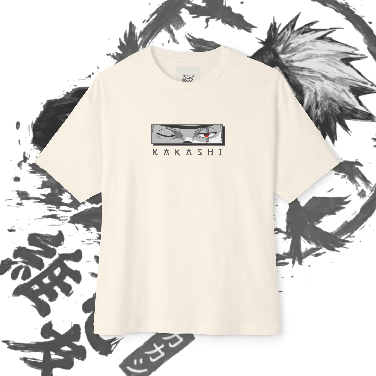 Kakashi Oversized Tee, Anime Fan Shirt, Kawaii Graphic Tee, Unisex Casual Wear, Gift for Otaku, Comfortable Everyday Outfit