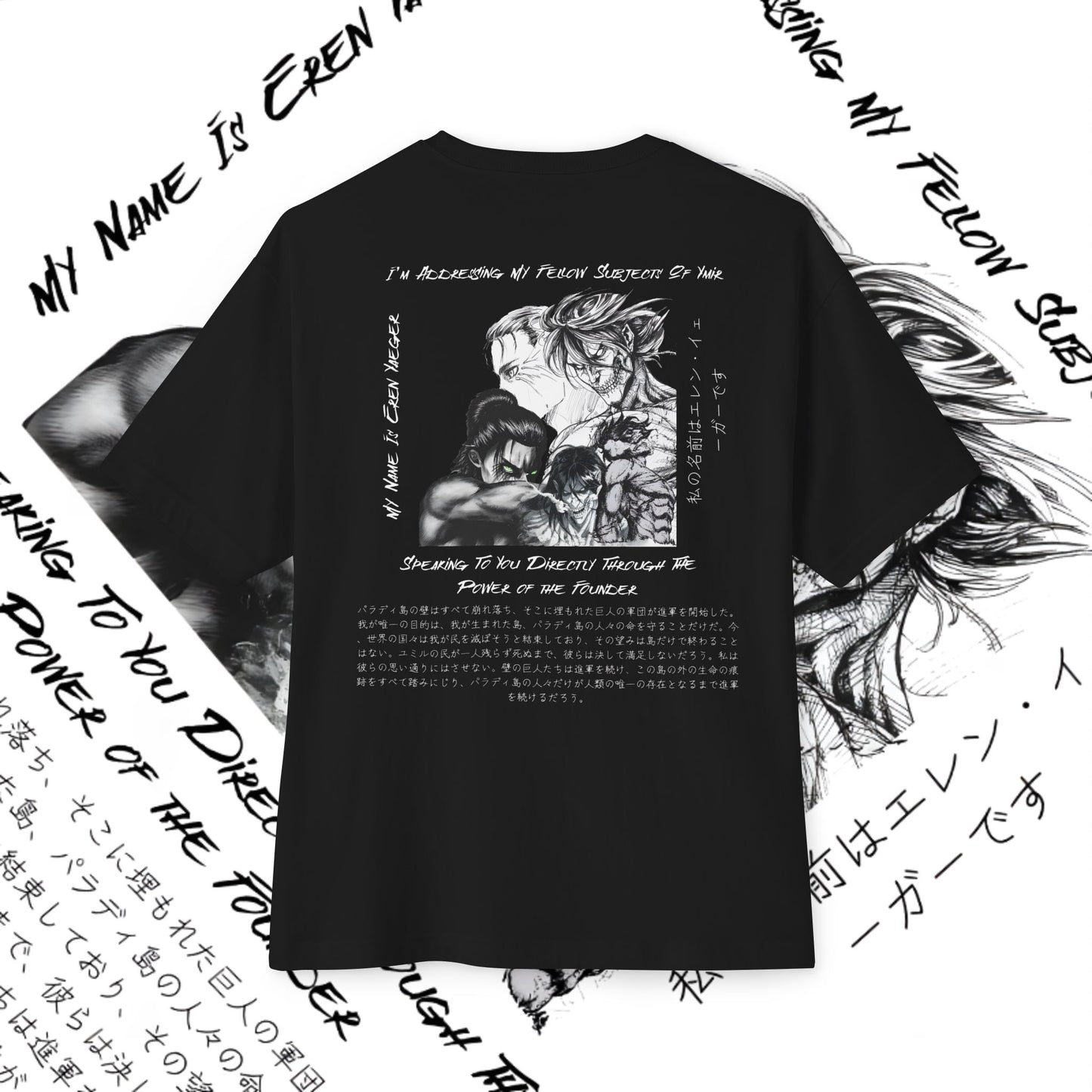 Eren Yeager Design Anime Graphic Tee