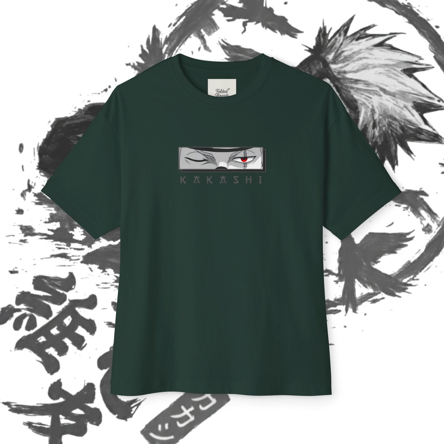 Kakashi Oversized Tee, Anime Fan Shirt, Kawaii Graphic Tee, Unisex Casual Wear, Gift for Otaku, Comfortable Everyday Outfit