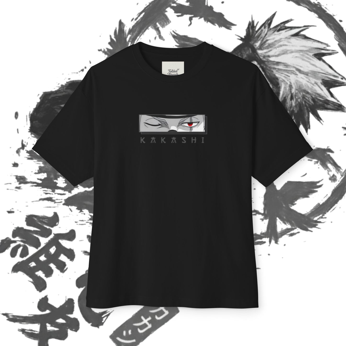 Kakashi Oversized Tee, Anime Fan Shirt, Kawaii Graphic Tee, Unisex Casual Wear, Gift for Otaku, Comfortable Everyday Outfit