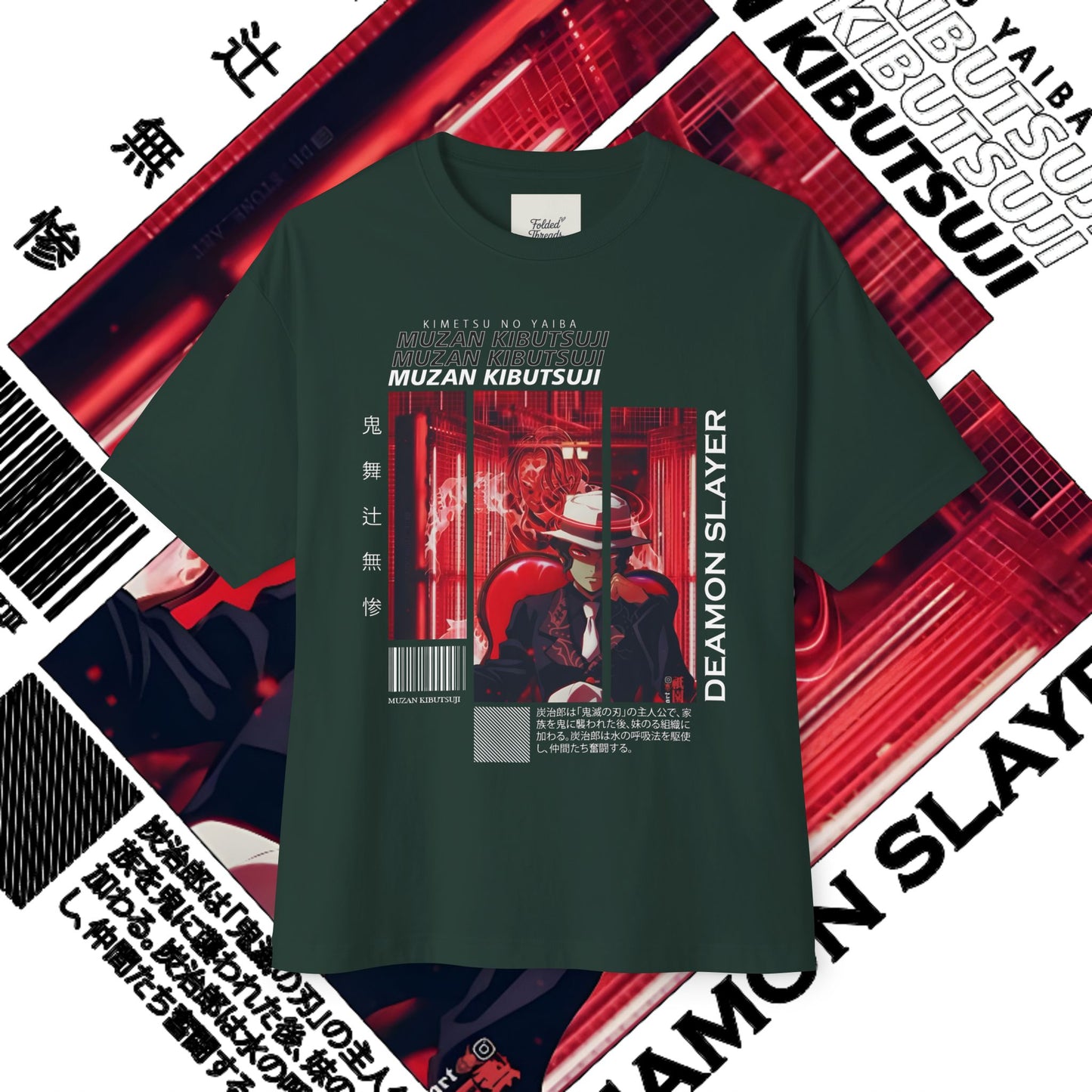 Muzan Demon Slayer Unisex Boxy Tee
