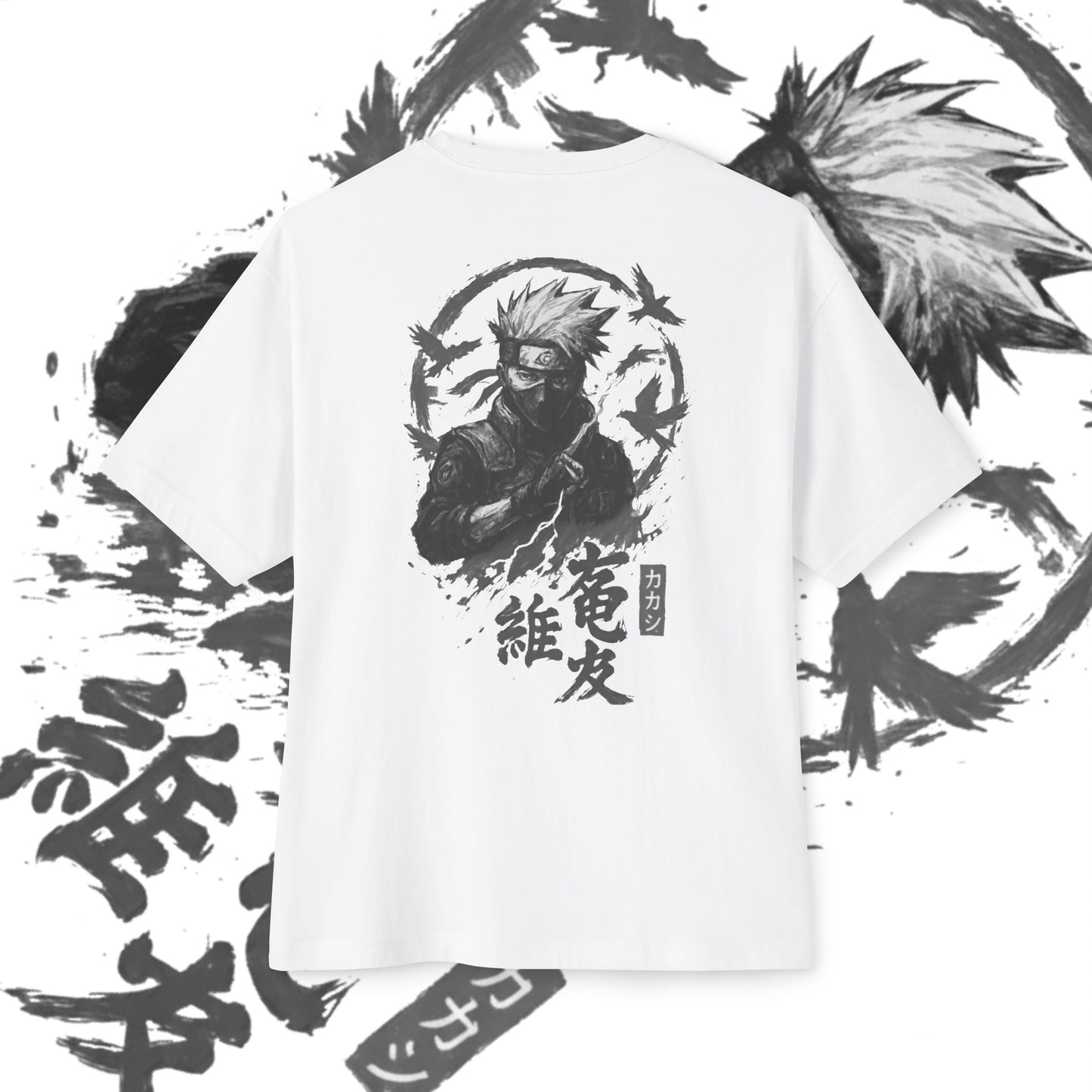 Kakashi Oversized Tee, Anime Fan Shirt, Kawaii Graphic Tee, Unisex Casual Wear, Gift for Otaku, Comfortable Everyday Outfit