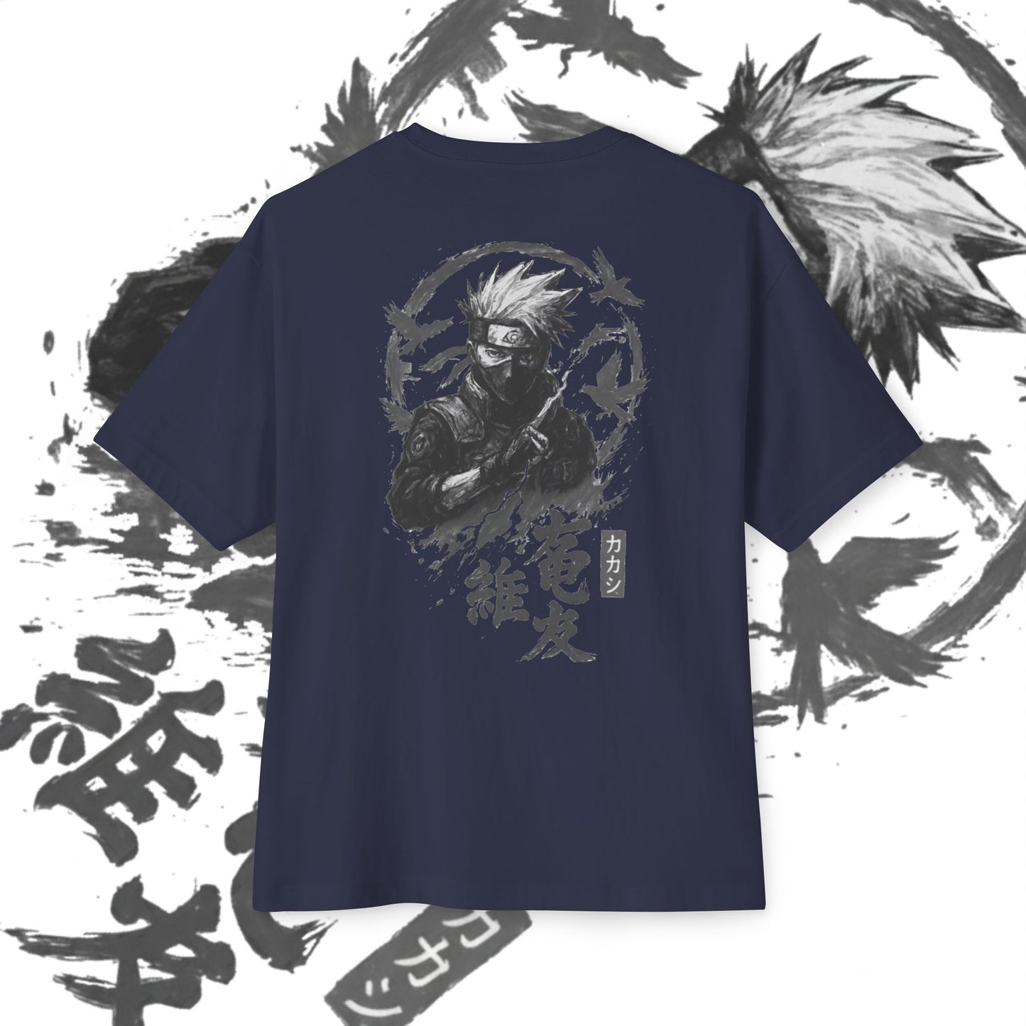 Kakashi Oversized Tee, Anime Fan Shirt, Kawaii Graphic Tee, Unisex Casual Wear, Gift for Otaku, Comfortable Everyday Outfit