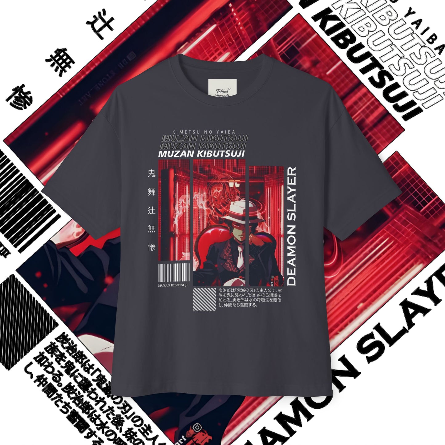 Muzan Demon Slayer Unisex Boxy Tee