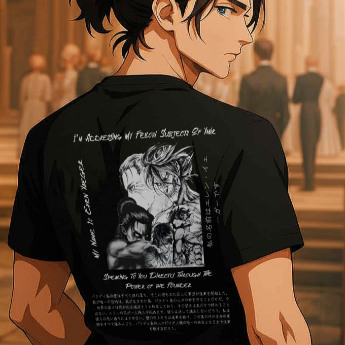 Eren Yeager Design Anime Graphic Tee