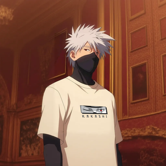 Kakashi Oversized Tee, Anime Fan Shirt, Kawaii Graphic Tee, Unisex Casual Wear, Gift for Otaku, Comfortable Everyday Outfit