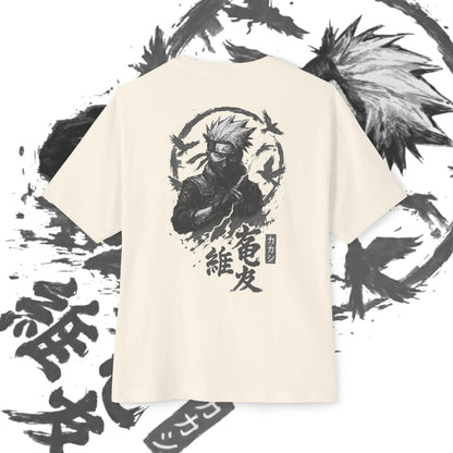 Kakashi Oversized Tee, Anime Fan Shirt, Kawaii Graphic Tee, Unisex Casual Wear, Gift for Otaku, Comfortable Everyday Outfit