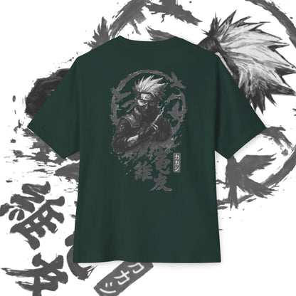 Kakashi Oversized Tee, Anime Fan Shirt, Kawaii Graphic Tee, Unisex Casual Wear, Gift for Otaku, Comfortable Everyday Outfit