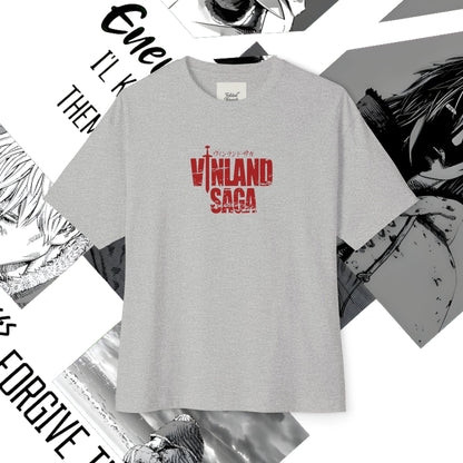 Vinland Saga Unisex Oversized Boxy Tee, Anime T-Shirt, Graphic Tee, Streetwear, Gift for Anime Fans