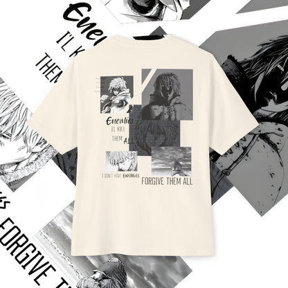 Vinland Saga Unisex Oversized Boxy Tee, Anime T-Shirt, Graphic Tee, Streetwear, Gift for Anime Fans