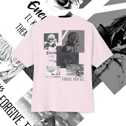 Vinland Saga Unisex Oversized Boxy Tee, Anime T-Shirt, Graphic Tee, Streetwear, Gift for Anime Fans