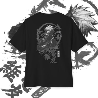 Kakashi Oversized Tee, Anime Fan Shirt, Kawaii Graphic Tee, Unisex Casual Wear, Gift for Otaku, Comfortable Everyday Outfit