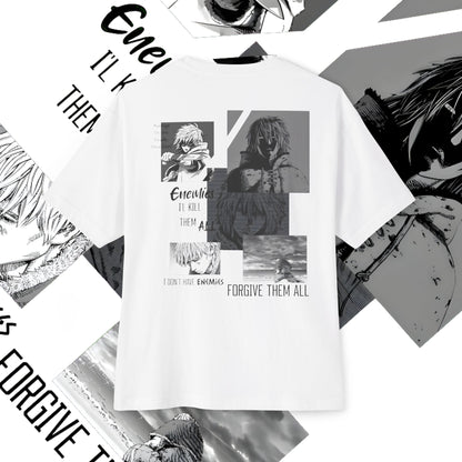 Vinland Saga Unisex Oversized Boxy Tee, Anime T-Shirt, Graphic Tee, Streetwear, Gift for Anime Fans