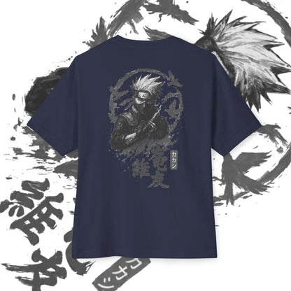 Kakashi Oversized Tee, Anime Fan Shirt, Kawaii Graphic Tee, Unisex Casual Wear, Gift for Otaku, Comfortable Everyday Outfit