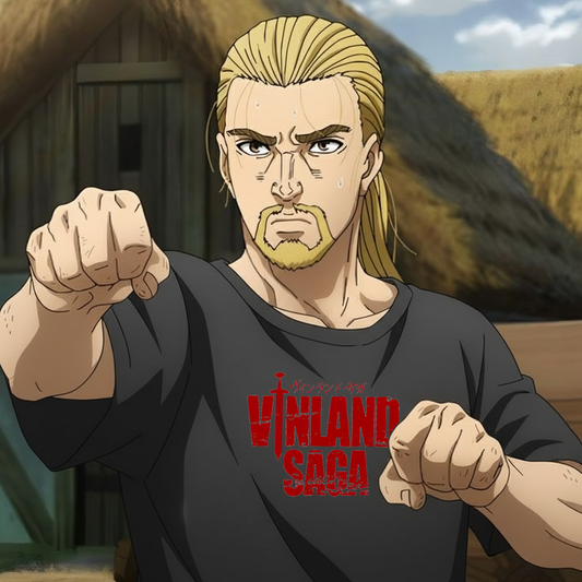 Vinland Saga Unisex Oversized Boxy Tee, Anime T-Shirt, Graphic Tee, Streetwear, Gift for Anime Fans