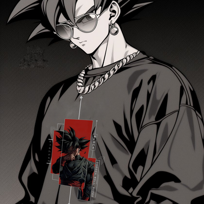 Stylish Black Goku Dragon Ball Z Tee